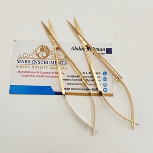 Matte White High Quality Eyebrow Eyelash <b>Spring</b> Scissors Stainless Steel Solid - Product Image 3