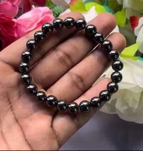 ลูกปัดหินออนิกซ์สีดำธรรมชาติทรงกลมขนาด 8 มม. ขัดเงาสำหรับทำสร้อยข้อมือ - Product Image 2