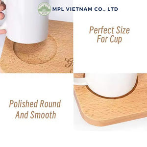 Bandeja de Servir de Bambú Ecológica de Lujo con Grabado de Logotipo Personalizado, Plato para Aperitivos con Portavasos para Nueces y Galletas - Product Image 2