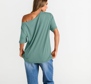<b>Women</b> Breathable Cotton T Shirt Casual Ladies Tee Short Sleeve Soft Summer <b>Top</b> Plain Cotton T Shirt Custom Logo Fashion - Product Image 5