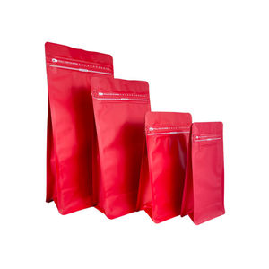 Empaques de café de plástico blando con fondo plano, impresos a medida, de 125g, 250g, 500g, 1kg, bolsas de café vacías con válvulas y cierres herméticos. - Product Image 2