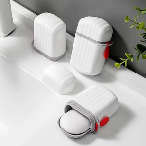 Soap Cage Professional Travel Portable Soap <b>Box</b> <b>with</b> <b>Lid</b> Sealed and Drainable <b>Small</b> Soap Case Bathroom Drain Tray for Latest - Product Image 1