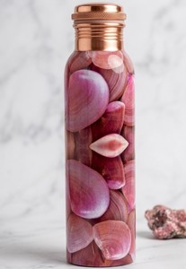 Botella de Agua de Cobre con Tema de Naturaleza, Botella para Beber de Cobre Puro, Frasco de Cobre con Diseño de Paisaje de Ciervos, Diseño Artístico de Vida Silvestre - Product Image 2
