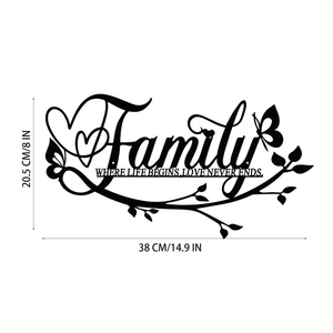 CIFbuy Targa da parete floreale vintage con scritta elegante 'Happy Home', decorazione rustica in stile rustico per soggiorno, camera da letto, ingresso - Product Image 4