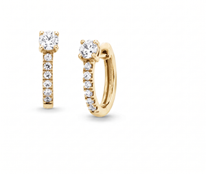 <b>Hoops</b> Earrings Diamond Earrings Gold and <b>Silver</b> Earrings Natural and Lab Grown Diamonds Earrings <b>Hoops</b> Fine Jewelry for Women - Product Image 2