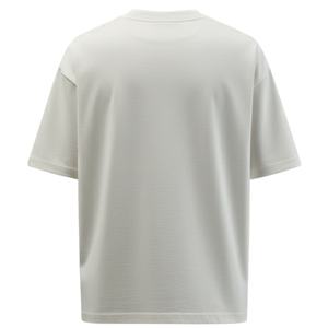 Camiseta Oversize para Hombre, Color Gris Claro, Manga Corta, Cuello Redondo, Algodón, Estilo Casual Urbano, Logotipo Pequeño en el Pecho, Camiseta de Verano - Product Image 2