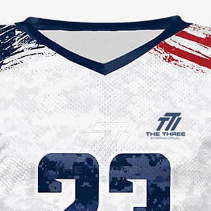 Maillot de football américain haute performance, imprimé, écologique, respirant, vêtements de sport, tissu à séchage rapide, couleur personnalisée - Product Image 5