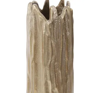 Premium Handmade <b>Gold</b> Metal Flower Vase Contemporary Decorative Accent for Coffee <b>Table</b> <b>Console</b> <b>Table</b> Hotel Lobby Office - Product Image 6