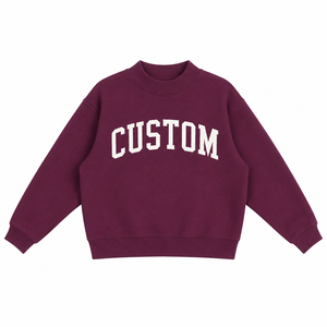 Suéter de Punto con Cuello Alto y Logotipo Estampado Personalizado para Niñas, Estilo Urbano Otoño/Invierno, Tallas Grandes, Venta Caliente - Product Image 1