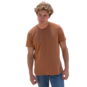 Camiseta Premium para Hombre, 100% Algodón, 230g, Color Naranja Quemado, Bordada, Cómoda, Informal, Estilo Urbano, Suave y Transpirable - Product Image 5