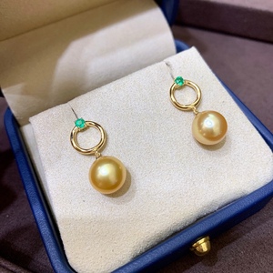 Light Luxury Fashionable Versatile S925 Pure Silver Natural <b>Pearl</b> <b>Dangle</b> <b>Earrings</b> 8.5-9MM Spring Summer New Products - Product Image 1