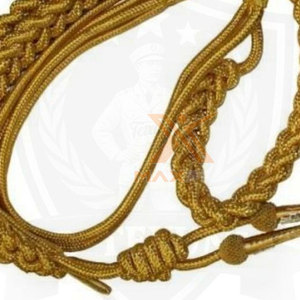 Aiguillettes en fil de métal tressé, cordon ornemental, accent de décoration pour épaule, accessoire de vêtement formel, fourniture d'usine - Product Image 6