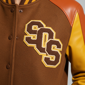 Custom Logo, Color & Design <b>Women's</b> Cropped Varsity <b>Jacket</b> Made of Wool Streetwear Bomber Crop Varsity <b>Jacket</b> for <b>Women</b> - Product Image 5