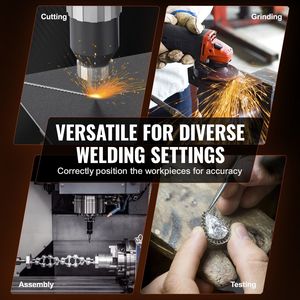 Posicionador de Soldadura Rotatorio 66LBS/30KG 0-90 Grados 1-12 RPM Mesa Giratoria 80W 12.4 Pulgadas con Mandril de 3 Mordazas - Product Image 6