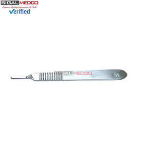 Mango de bisturí n.º 3 de acero inoxidable alemán, hojas quirúrgicas desechables estériles n.º 15 con filo afilado para cirugía manual SIGAL - Product Image 4