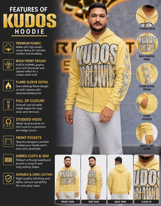 เสื้อฮู้ดซิปเต็มตัวสไตล์วินเทจสีเหลืองทรงโอเวอร์ไซส์ ประดับคริสตัลลายกราฟิก แฟชั่นสตรีท สั่งผลิตเสื้อผ้าจากโรงงาน รับผลิตแบบ OEM ขายส่งจำนวนมาก - Product Image 2