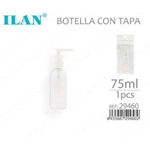 Bouteille avec pompe 75 ml, distributeur transparent - Product Image 1