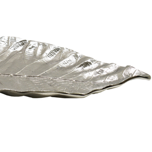 Novedad en Utensilios de Cocina, Plato y Bandeja en Forma de Hoja, Plateado Brillante, de Níquel, Vajilla para el Hogar, Hecho a Mano - Product Image 2