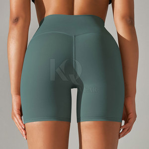 Shorts cyclistes taille haute tendance pour femme – Tissu respirant extensible, séchage rapide, écologique – Idéal pour le fitness, la gym, la course et le yoga - Product Image 6