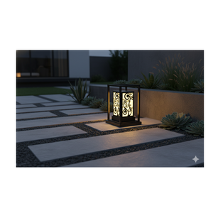 ไฟแต่งสวนแบบเวียดนามซม. IP65กลางแจ้ง/วิลล่า/สวนขนาด3500K (สีขาวอุ่น) LED เหล็กแบบถอดออกได้ - Product Image 6