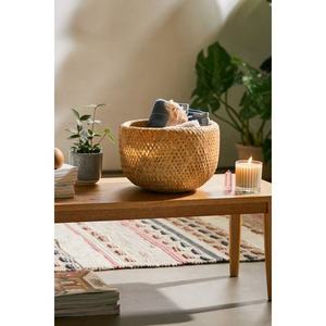 Cesta Grande de Bambú Redonda, Contenedores de Almacenamiento Tejidos, Organizador de Cocina, Artículos Grandes para el Hogar, Juegos de Baño, Caja Decorativa para el Hogar - Product Image 5