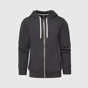 Flexible Stretch Blend Gym Workout Zip <b>Hoodie</b> Men <b>Bodybuilding</b> Training Breathable Functional Fleece Top - Product Image 2