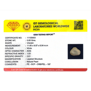 AA Grade 4.25 Carat Baroque Keshi Freshwater Pearl Loose Gemstone for Fine Jewelry - Product Image 4