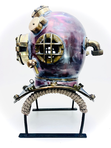 Casco de Buceo de Metal Sólido, Casco de Buzo Antiguo, Réplica de Casco de Buceo en Aguas Profundas, Decoración Náutica Marítima Vintage - Product Image 4