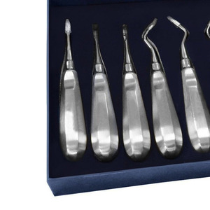 ชุดเครื่องมือถอนฟันแบบแมนนวล 7 ชิ้น ยี่ห้อ Dental PDL Elvatome Spade Mini Root Elevator Proximators Luxating ได้รับการรับรองมาตรฐาน CE ระดับ Class I - Product Image 5
