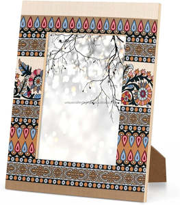 Cadre photo en bois durable et écologique de haute qualité 2025, fabriqué à la main avec incrustation d'os, pour la décoration de la maison et du bureau, impression UV - Product Image 3