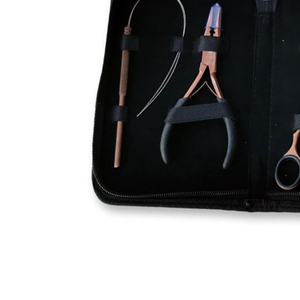 High Quality Professional 1-Piece Stainless Steel Hair Extension <b>Pliers</b> <b>Set</b> 5.2 Inch Micro Rings Tools - Product Image 5