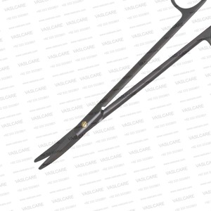 Les ciseaux de tenotomie dentelés CeraCoat Stevens sont des ciseaux chirurgicaux courbés délicats pour la tenotomie, destinés aux ORL et à la microchirurgie, par Vaslcare. - Product Image 3
