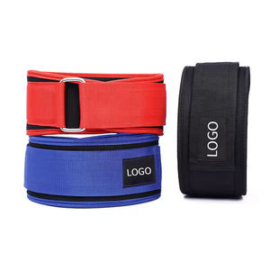 Ceinture de soutien lombaire réglable avec fermeture à boucle pour l'entraînement musculaire et la musculation, unisexe, rouge, bleu, noir - Product Image 1