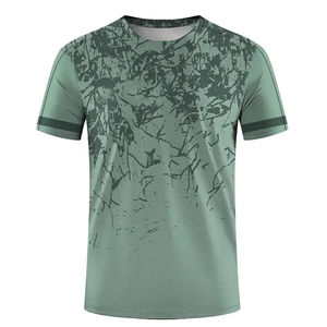 เสื้อเชิ้ตผู้ชายพิมพ์ลายเต็มตัวแบบซับลิเมชั่น แขนเสื้อแบบแร็กแลน แขนเสื้อตัดกัน เสื้อทีมสั่งทำ เสื้อผ้ากีฬา ระบายอากาศได้ดี โพลีเอสเตอร์ เสื้อยืดสำหรับฝึกซ้อม - Product Image 4