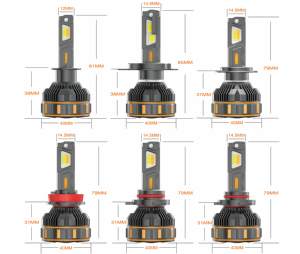 Đèn pha ô tô LED YUFING 100W 12-24V 3 màu <span class=keywords><strong>RGB</strong></span> trắng tự nhiên ánh sáng ấm H7 chất lượng cao - Product Image 4