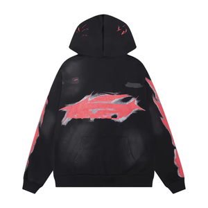 Sudadera con capucha tipo balaclava extragrande y gruesa, estilo streetwear, con cobertura facial completa, ideal para pedidos al por mayor con logotipo personalizado. - Product Image 6