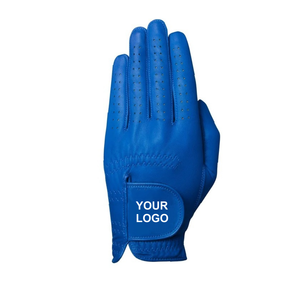 Gant de golf en cuir véritable bleu, main droite, antidérapant, unisexe, à enfiler, pour le sport - Product Image 5