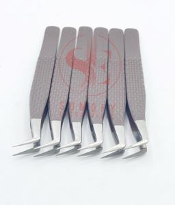 แหนบปลายขนตา75องศาแบบปรับแต่งได้มีความแข็งแรงทนทานปลายบางตรงปริมาณสแตนเลส - Product Image 5