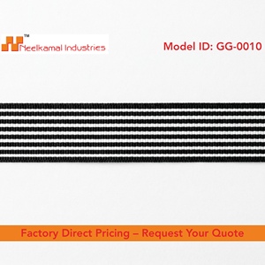 Cinta de Grosgrain de Doble Tono con Rayas de 25 mm de Neelkamal Industries, Cinta Acanalada para Accesorios de Ropa, Manualidades y Embalaje de Regalos - Product Image 4