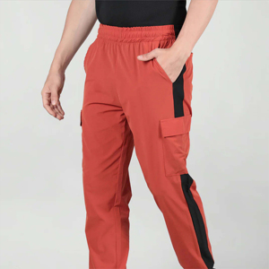 Pantalon cargo en toile pour homme de haute qualité - Taille mi-haute, design décontracté et respirant - Durable et confortable, multi-poches pour le travail en extérieur - Product Image 6
