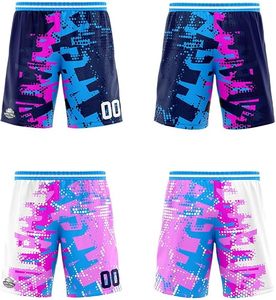 Men's Basketball Jerseys <b>Shorts</b> Sets Customized Team Names/Numbers Sublimation Printed 100% Polyester Moisture-Wicking - Product Image 3