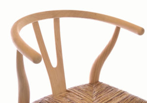Solid Wood Commercial Bar Chair Woven Rattan Seat Y <b>Back</b> <b>Counter</b> <b>Stool</b> Modern Kitchen Island Seating Restaurant Dining - Product Image 5