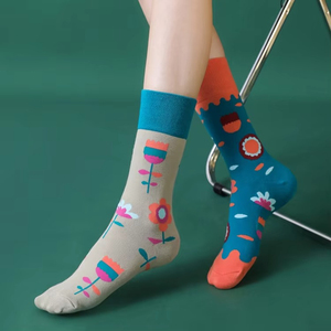 Chaussettes de sport fantaisie en coton brodé pour hommes, personnalisables, unisexe, qualité supérieure, style décontracté - Product Image 3
