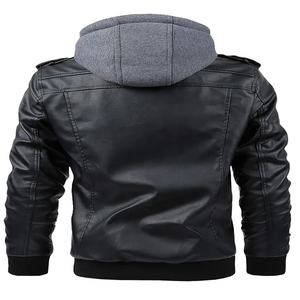 Chaqueta de Cuero Genuino de Alta Calidad para Hombre, Fabricantes de Ropa, Chaquetas Bomber Impermeables de Estilo Urbano Personalizadas y Extra Grandes - Product Image 2