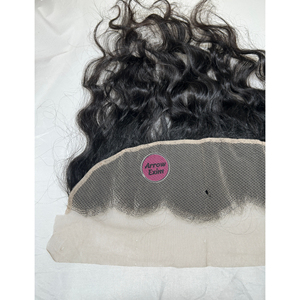 Frontal en dentelle de cheveux indiens Remy, Ondulation profonde, Densité 150%, Cuticules alignées, Cheveux bruts de temple - Product Image 5