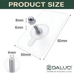 Crochets JIALTO pour mur sans perçage/crochets adhésifs pour mur, crochets robustes pour suspendre des objets lourds, autocollants à visser - Product Image 2