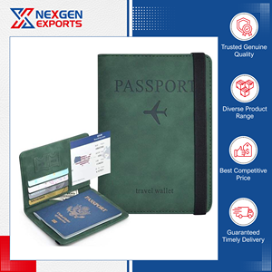 Premium Quality Unique Design Handmade PU Leather <b>Passport</b> & Card Holder with RFID Blocking from India's Leading Supplier - Product Image 5