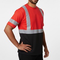 Chemise de sécurité réfléchissante haute visibilité en polyester respirant pour les travailleurs de la construction, des travaux routiers, des usines et des entrepôts