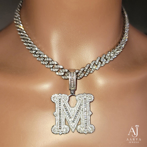 Custom Rose <b>Gold</b> Plated Moissanite Letter/<b>Number</b> Charm Iced Out Round Brilliant Hip Hop Pendant Necklace for Men and Women - Product Image 4