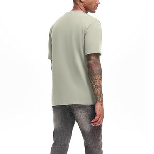 Camiseta Ringer para Hombre al Por Mayor a Precio Económico, Diseño de Hombros Caídos, Mangas Cortas, Cuello Redondo, con Impresión Personalizable - Product Image 2